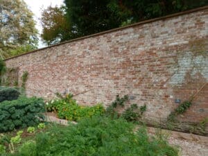 Rebuilt using reclaimed bricks