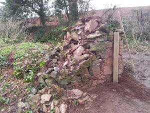 Gate post Before